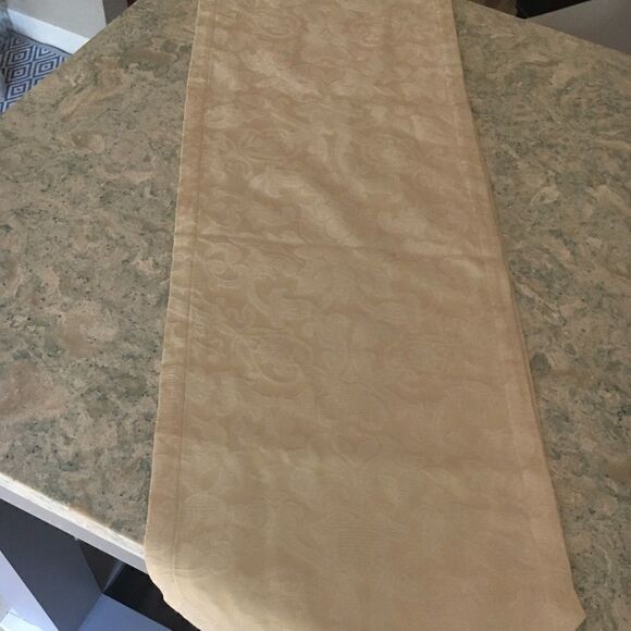 Table  Runner size 14x60” in Creme Color - Picture 1 of 7